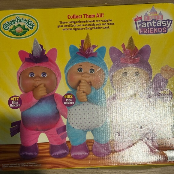 New in Box Cabbage Patch Kids Collectible Helpers Fantasy Friends #177 #192 #193 - Picture 2 of 4